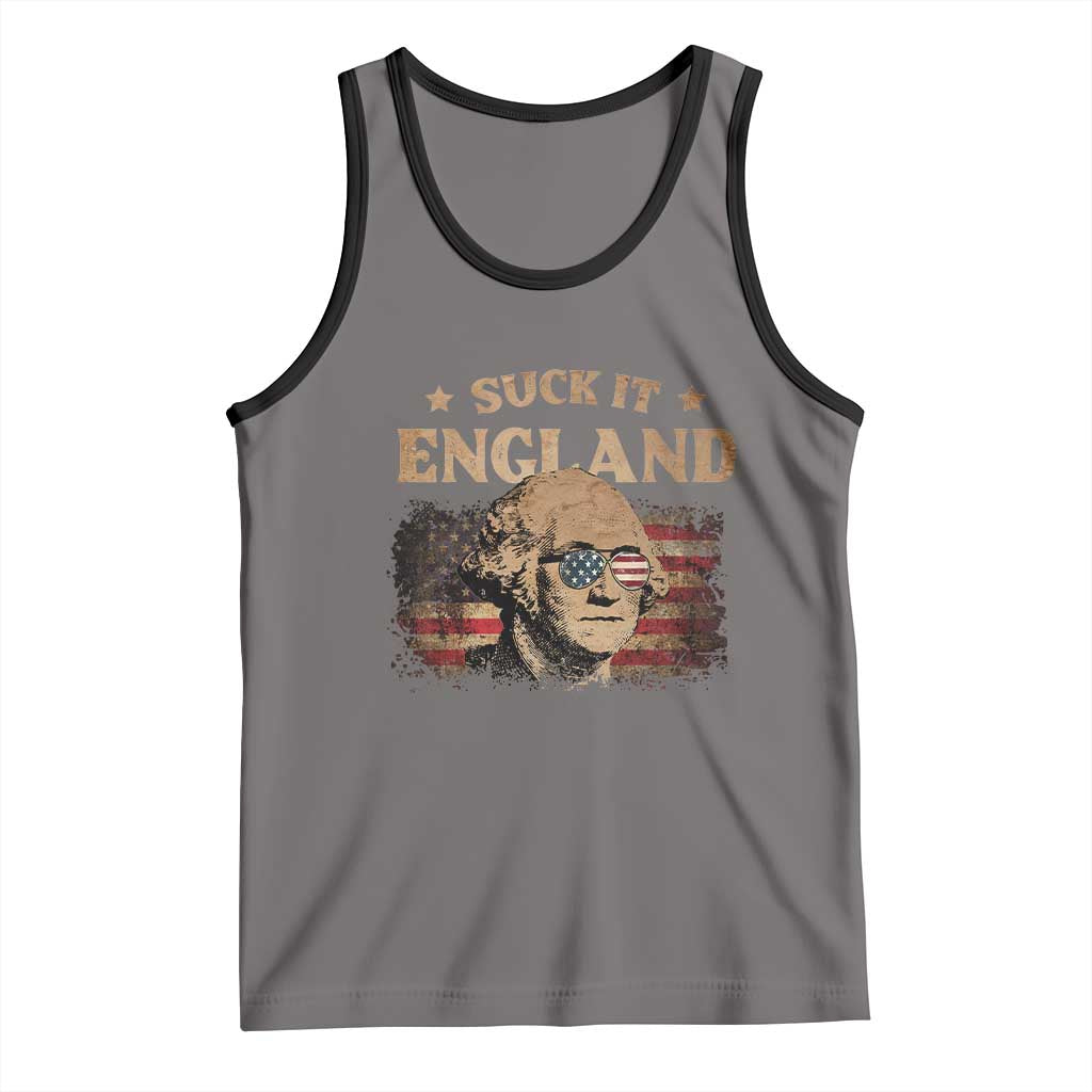 Funny Suck It England Tank Top 4th of July George Washington 1776 - Wonder Print Shop