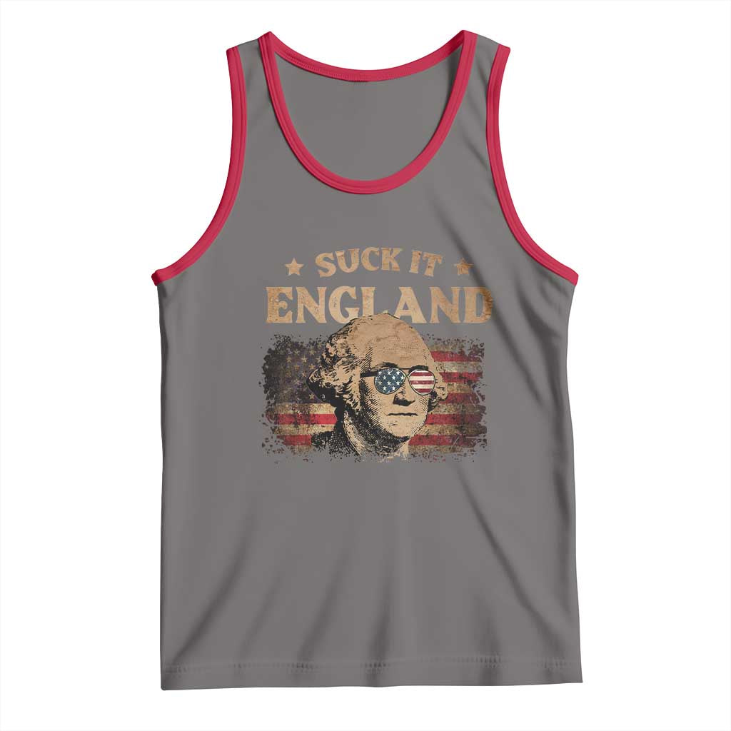 Funny Suck It England Tank Top 4th of July George Washington 1776 - Wonder Print Shop