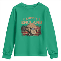 Funny Suck It England Youth Sweatshirt 4th of July George Washington 1776 - Wonder Print Shop