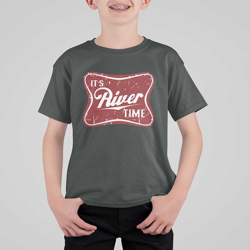 Funny It's River Time T Shirt For Kid River Life Summer Vacation