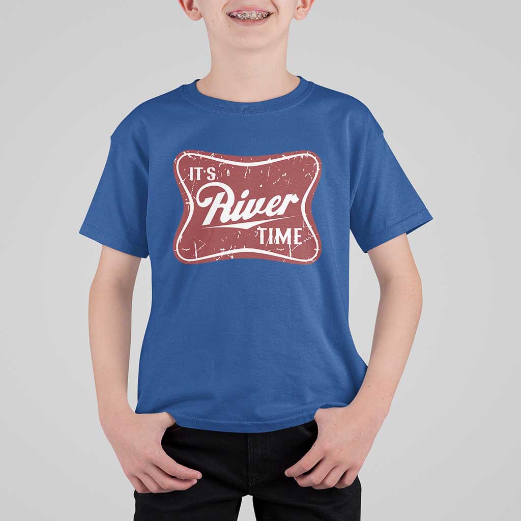 Funny It's River Time T Shirt For Kid River Life Summer Vacation