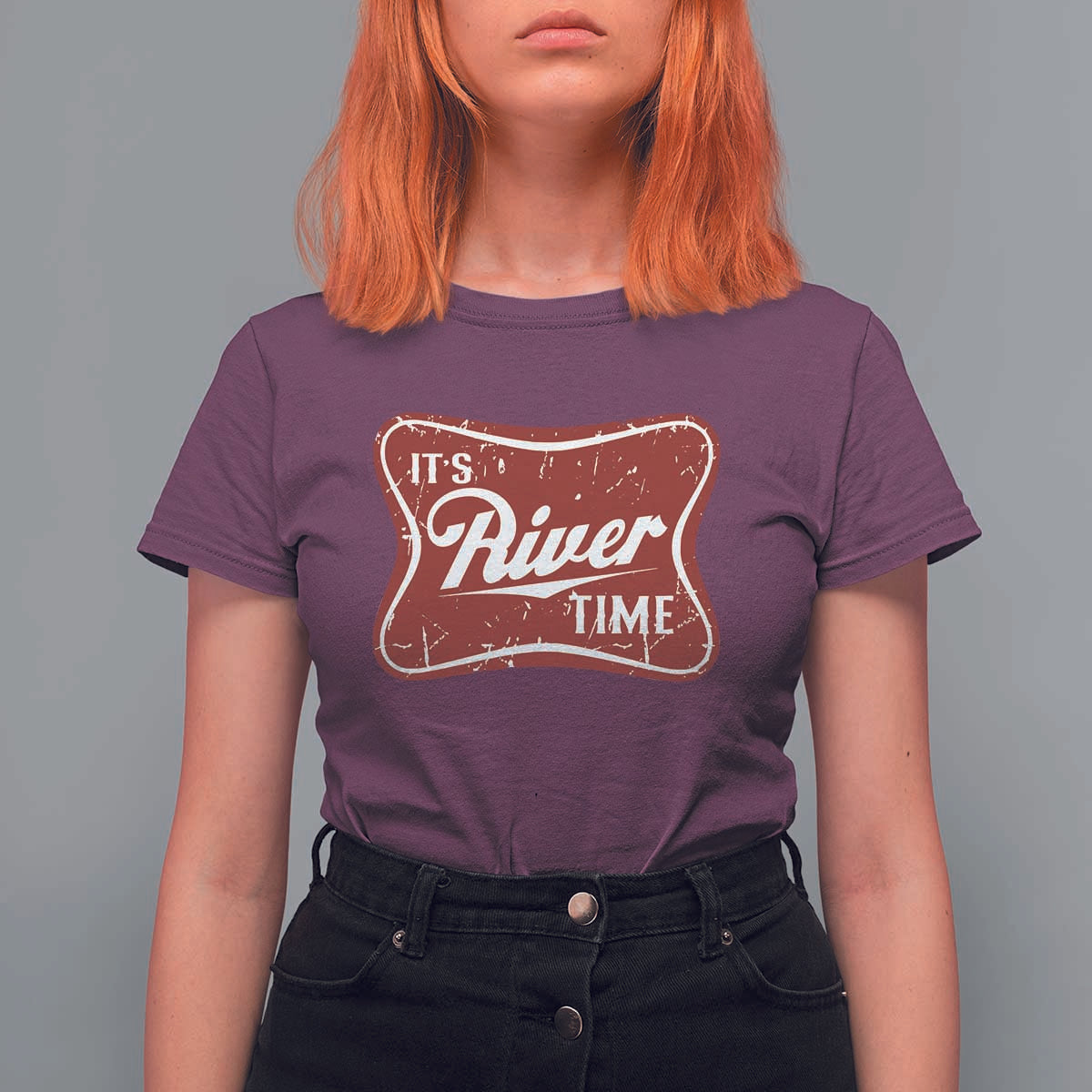 Funny It's River Time T Shirt For Women River Life Summer Vacation