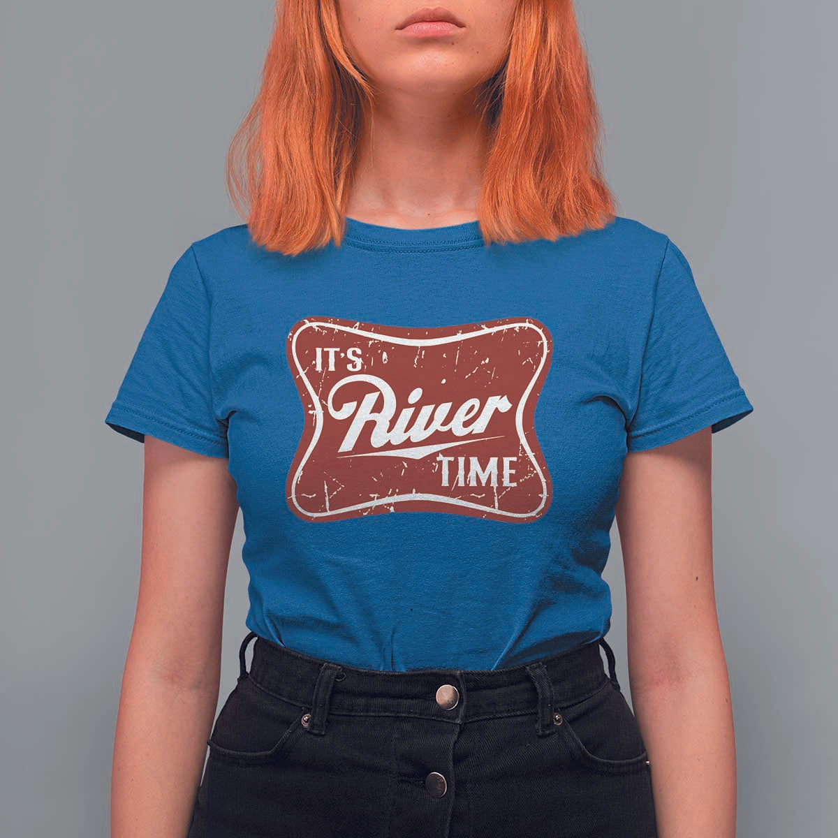 Funny It's River Time T Shirt For Women River Life Summer Vacation