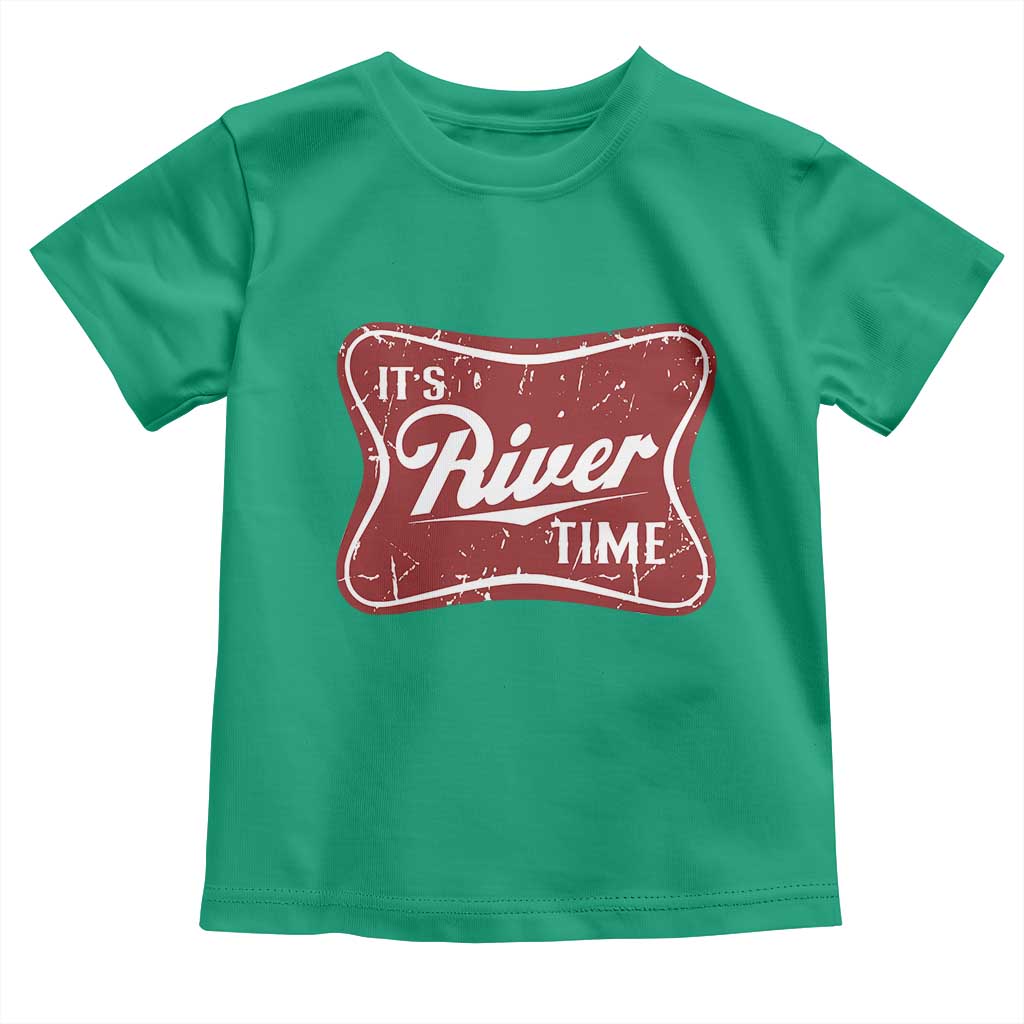 Funny It's River Time Toddler T Shirt River Life Summer Vacation