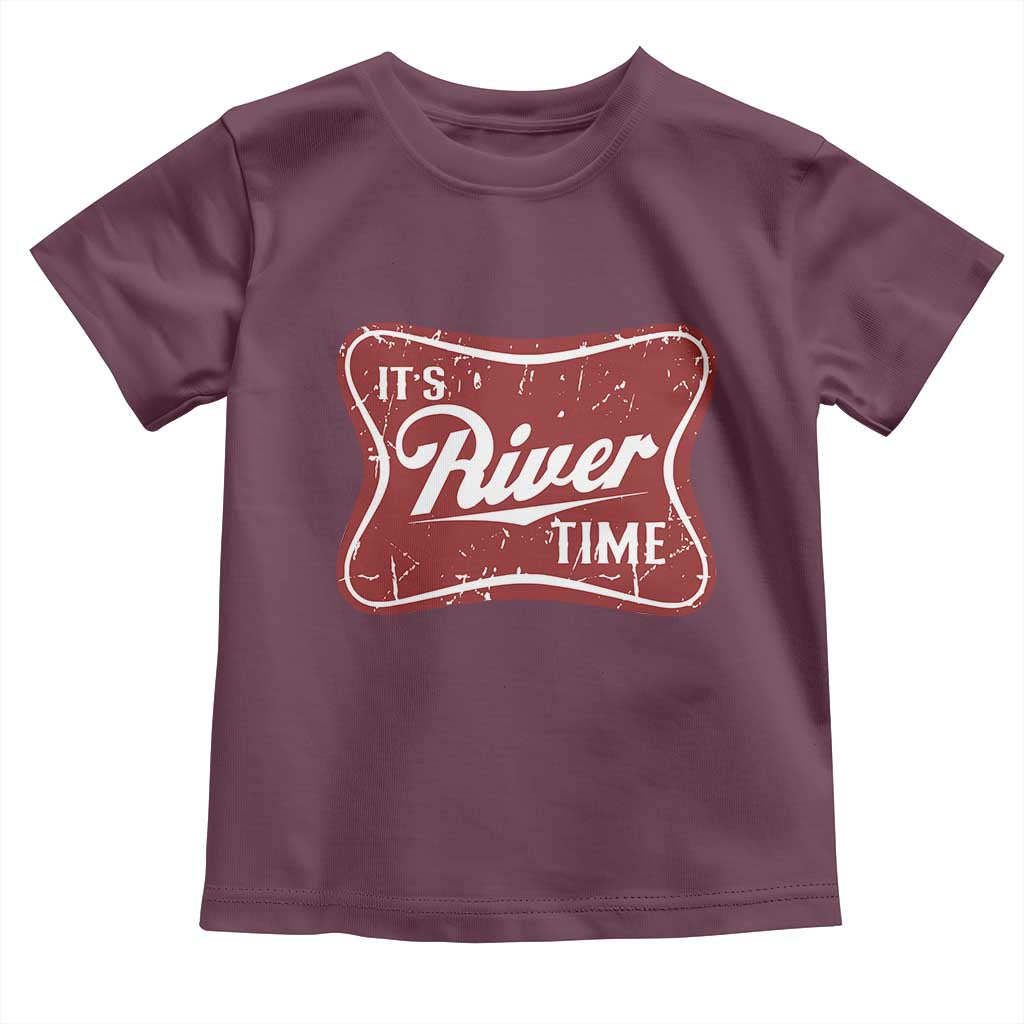 Funny It's River Time Toddler T Shirt River Life Summer Vacation