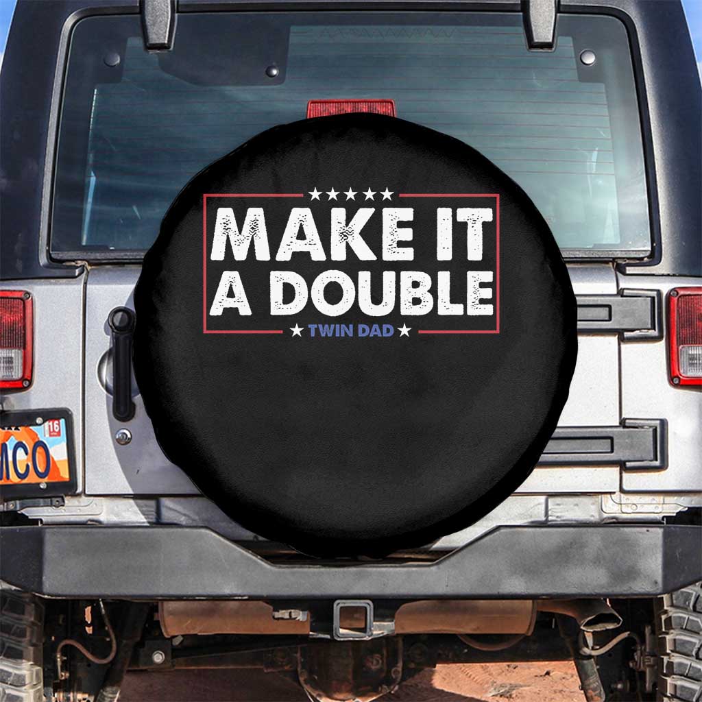 Make It A Double Twin Dad Spare Tire Cover Soon to Be Daddy Funny Father's Day