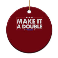 Make It A Double Twin Dad Ceramic Ornament Soon to Be Daddy Funny Father's Day