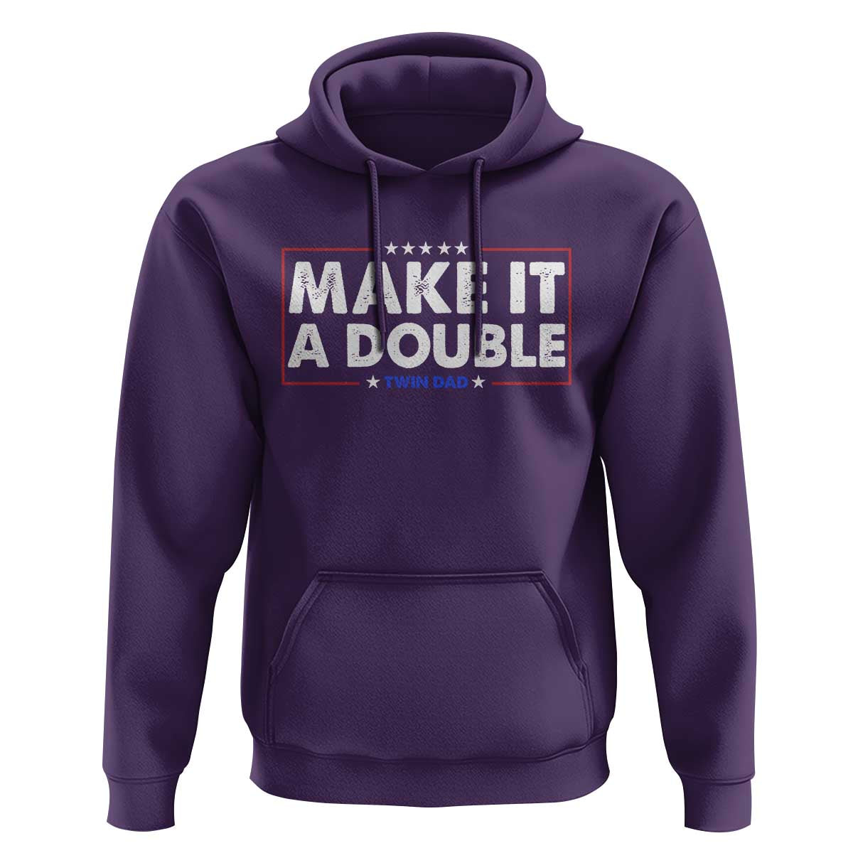 Make It A Double Twin Dad Hoodie Soon to Be Daddy Funny Father's Day