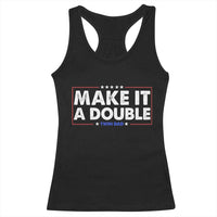 Make It A Double Twin Dad Racerback Tank Top Soon to Be Daddy Funny Father's Day