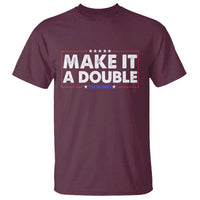 Make It A Double Twin Dad T Shirt Soon to Be Daddy Funny Father's Day