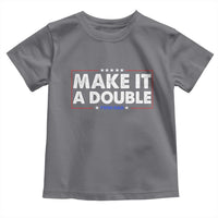 Make It A Double Twin Dad Toddler T Shirt Soon to Be Daddy Funny Father's Day