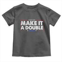 Make It A Double Twin Dad Toddler T Shirt Soon to Be Daddy Funny Father's Day