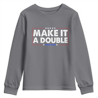 Make It A Double Twin Dad Youth Sweatshirt Soon to Be Daddy Funny Father's Day
