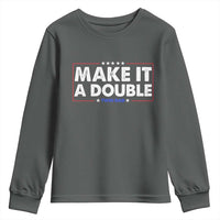 Make It A Double Twin Dad Youth Sweatshirt Soon to Be Daddy Funny Father's Day