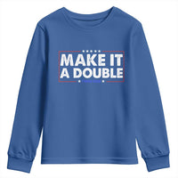 Make It A Double Twin Dad Youth Sweatshirt Soon to Be Daddy Funny Father's Day