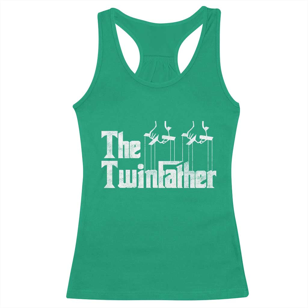 The Twinfather Racerback Tank Top Funny Dad Of Twins Fathers Day