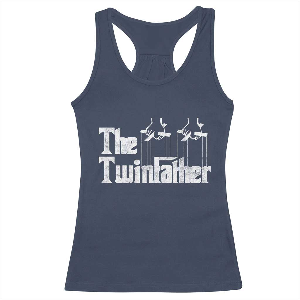 The Twinfather Racerback Tank Top Funny Dad Of Twins Fathers Day