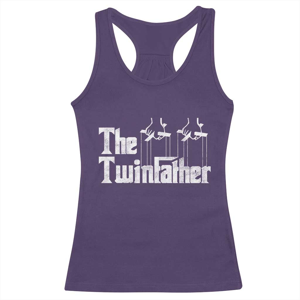 The Twinfather Racerback Tank Top Funny Dad Of Twins Fathers Day