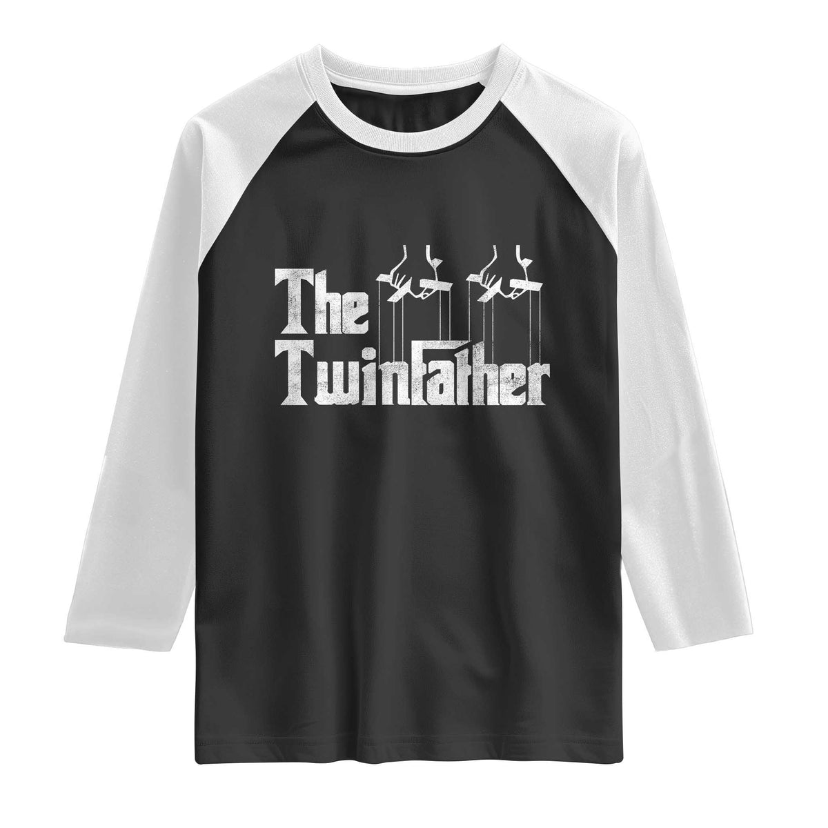 The Twinfather Raglan Shirt Funny Dad Of Twins Fathers Day