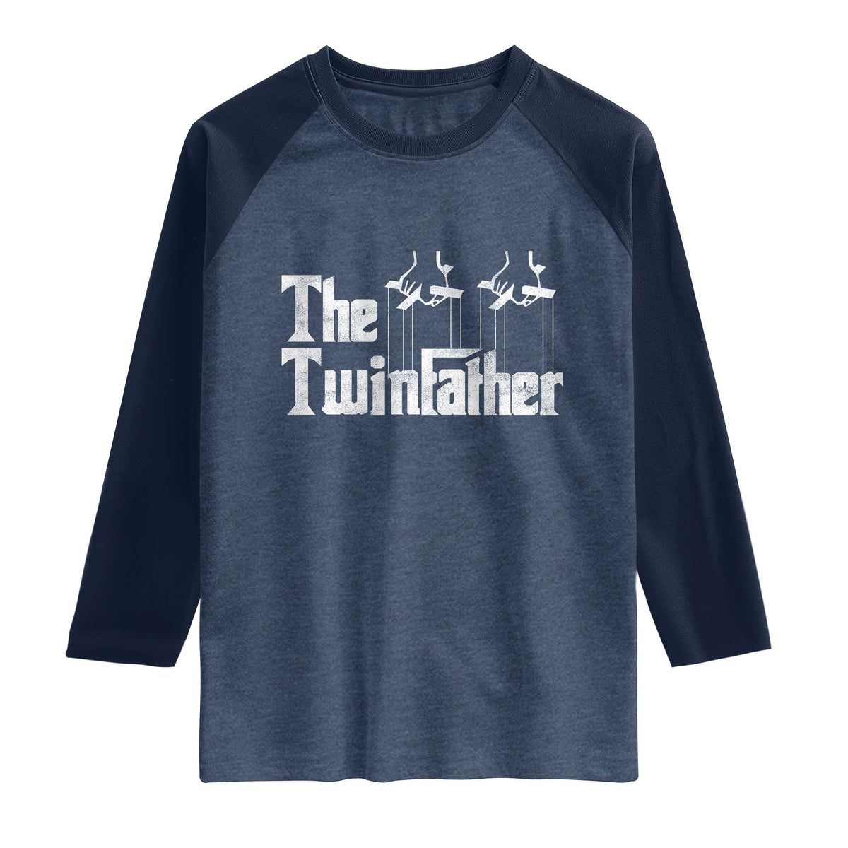 The Twinfather Raglan Shirt Funny Dad Of Twins Fathers Day