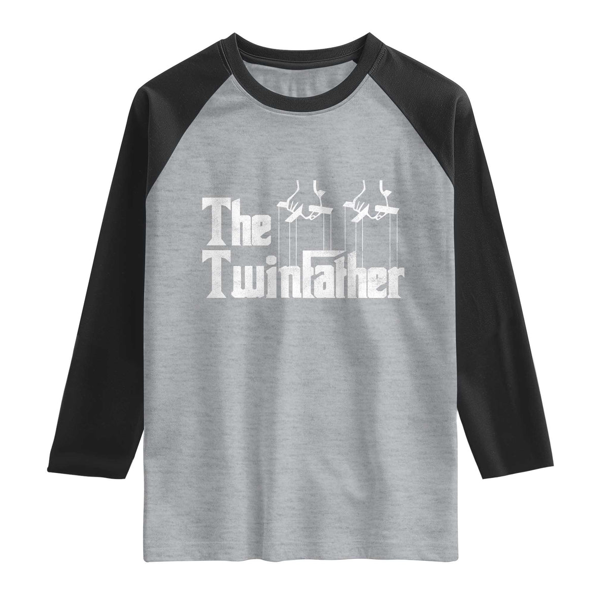 The Twinfather Raglan Shirt Funny Dad Of Twins Fathers Day