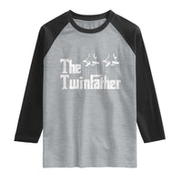The Twinfather Raglan Shirt Funny Dad Of Twins Fathers Day