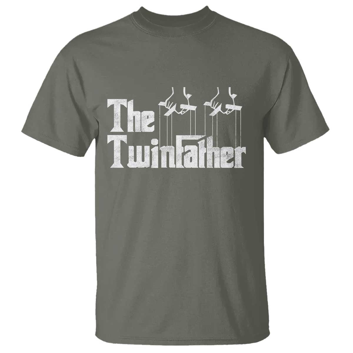 The Twinfather T Shirt Funny Dad Of Twins Fathers Day