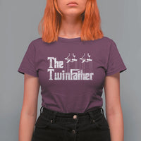 The Twinfather T Shirt For Women Funny Dad Of Twins Fathers Day