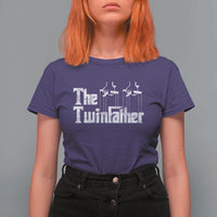 The Twinfather T Shirt For Women Funny Dad Of Twins Fathers Day