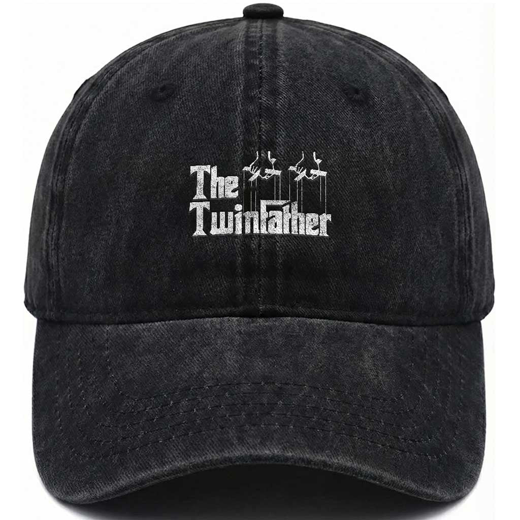 The Twinfather Washed Cotton Baseball Cap Funny Dad Of Twins Fathers Day