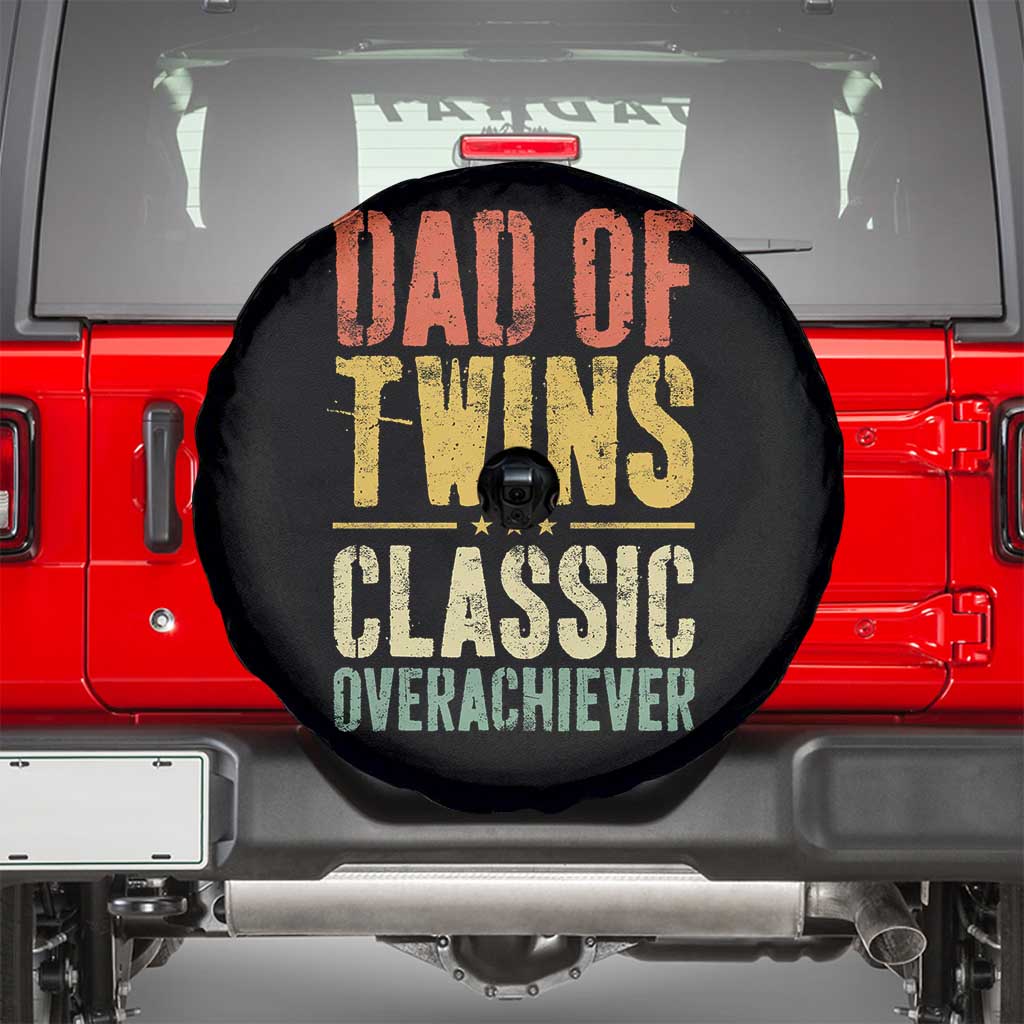 Dad Of Twins Classic Overachiever Spare Tire Cover Proud Twin Father