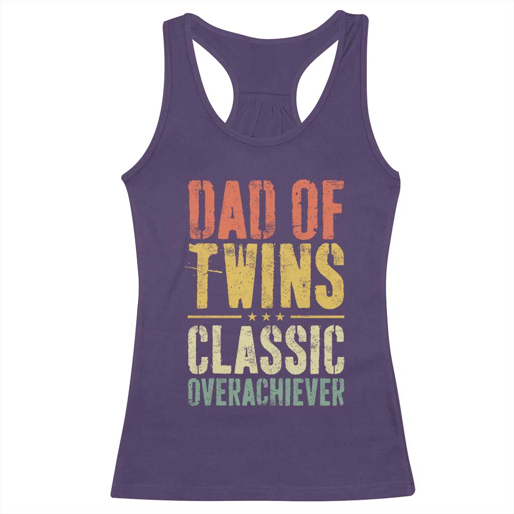 Dad Of Twins Classic Overachiever Racerback Tank Top Proud Twin Father