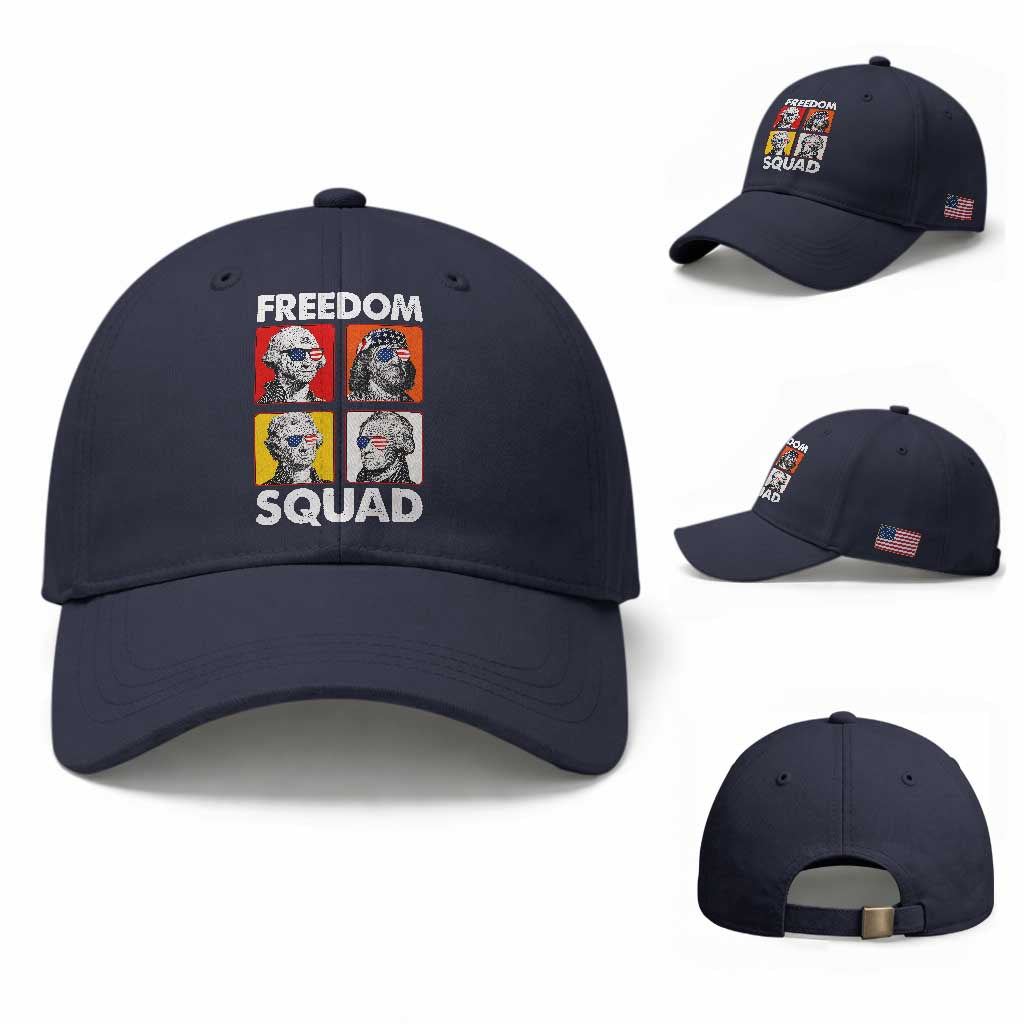 Freedom Squad Founding Fathers Baseball Cap American Revolution 4th of July