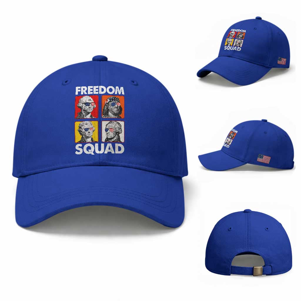 Freedom Squad Founding Fathers Baseball Cap American Revolution 4th of July