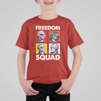 Freedom Squad Founding Fathers T Shirt For Kid American Revolution 4th of July