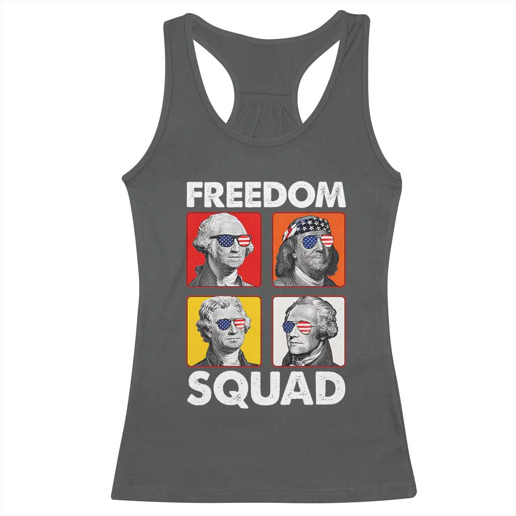 Freedom Squad Founding Fathers Racerback Tank Top American Revolution 4th of July