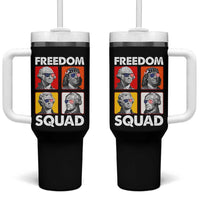 Freedom Squad Founding Fathers Tumbler With Handle American Revolution 4th of July