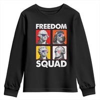 Freedom Squad Founding Fathers Youth Sweatshirt American Revolution 4th of July