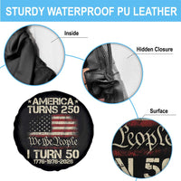 America Turns 250 I Turn 50 Spare Tire Cover 50th Birthday 250th Anniversary USA 1776 1976 2026
