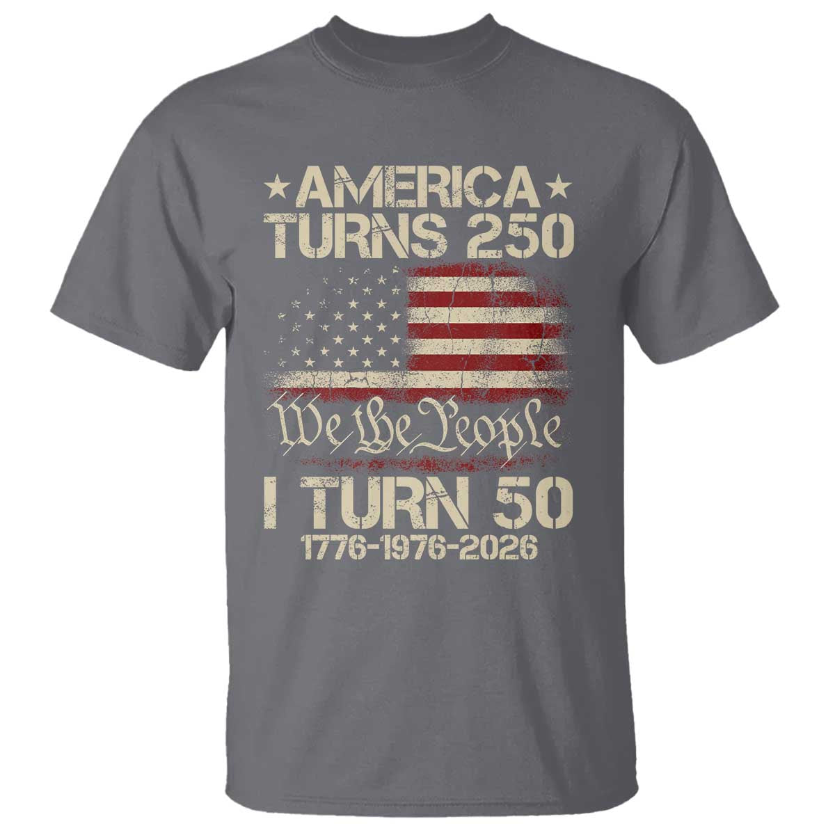 America Turns 250 I Turn 50 T Shirt 50th Birthday 250th Anniversary USA 1776 1976 2026