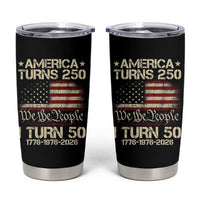 America Turns 250 I Turn 50 Tumbler Cup 50th Birthday 250th Anniversary USA 1776 1976 2026