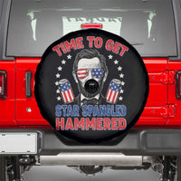 Time To Get Star Spangled Hammered Abraham Lincoln Spare Tire Cover Funny 4th of July