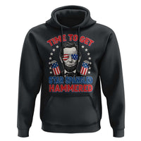 Time To Get Star Spangled Hammered Abraham Lincoln Hoodie Funny 4th of July