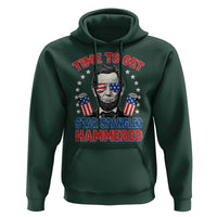 Time To Get Star Spangled Hammered Abraham Lincoln Hoodie Funny 4th of July