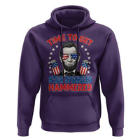 Time To Get Star Spangled Hammered Abraham Lincoln Hoodie Funny 4th of July