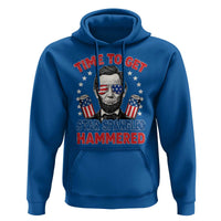 Time To Get Star Spangled Hammered Abraham Lincoln Hoodie Funny 4th of July