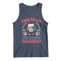 Time To Get Star Spangled Hammered Abraham Lincoln Tank Top Funny 4th of July