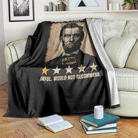 Abraham Lincoln Ford's Theatre Throw Blanket Awful Would Not Recommend Funny US History