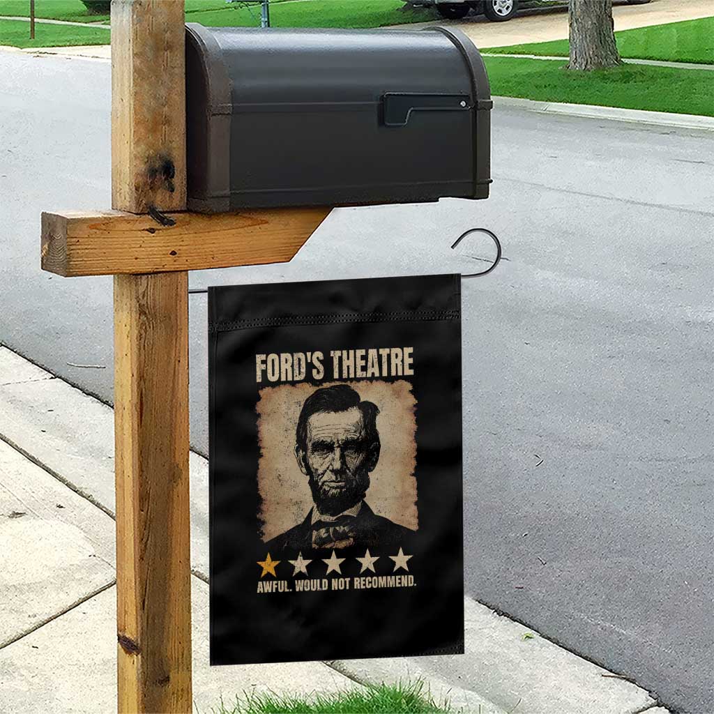 Abraham Lincoln Ford's Theatre Garden Flag Awful Would Not Recommend Funny US History