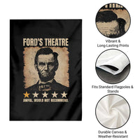 Abraham Lincoln Ford's Theatre Garden Flag Awful Would Not Recommend Funny US History